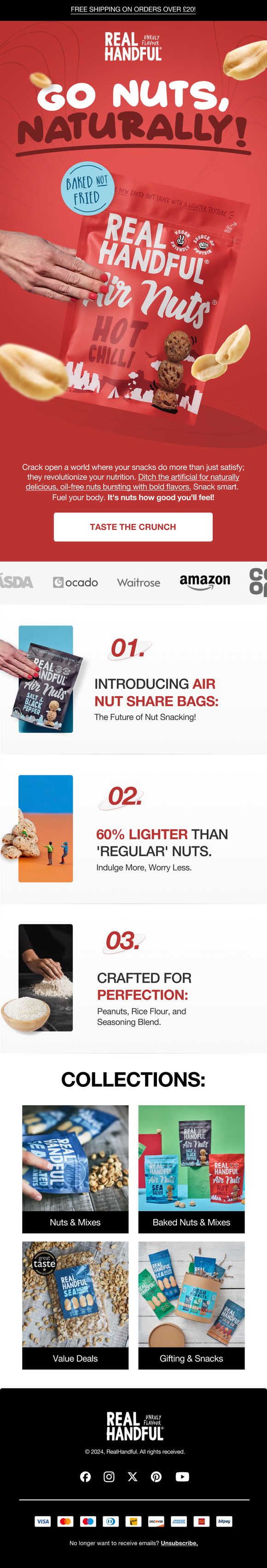 Real Handful email design
