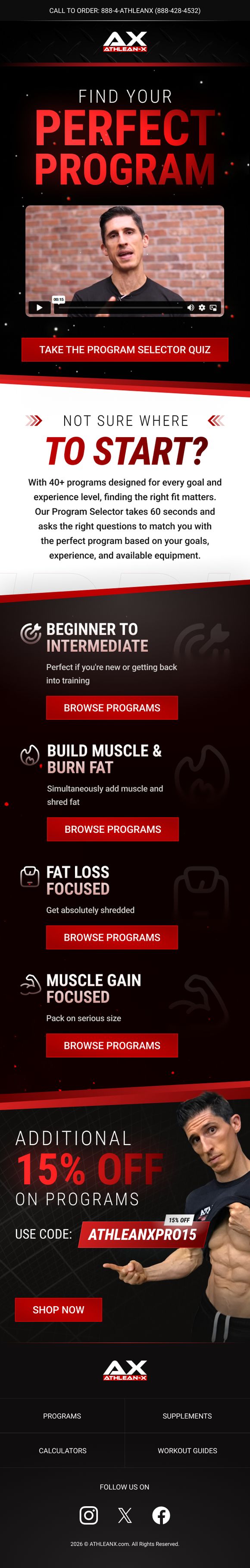 Email design from this project