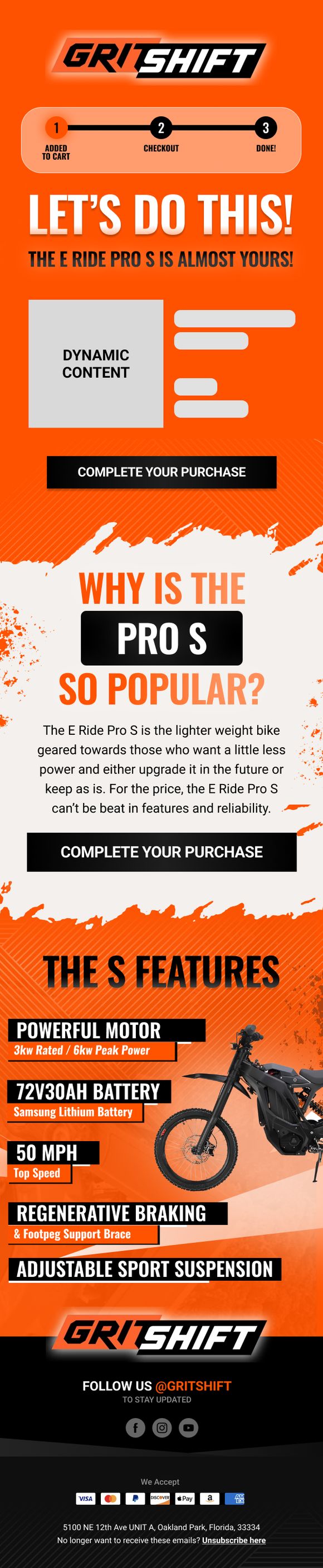 Email design from this project